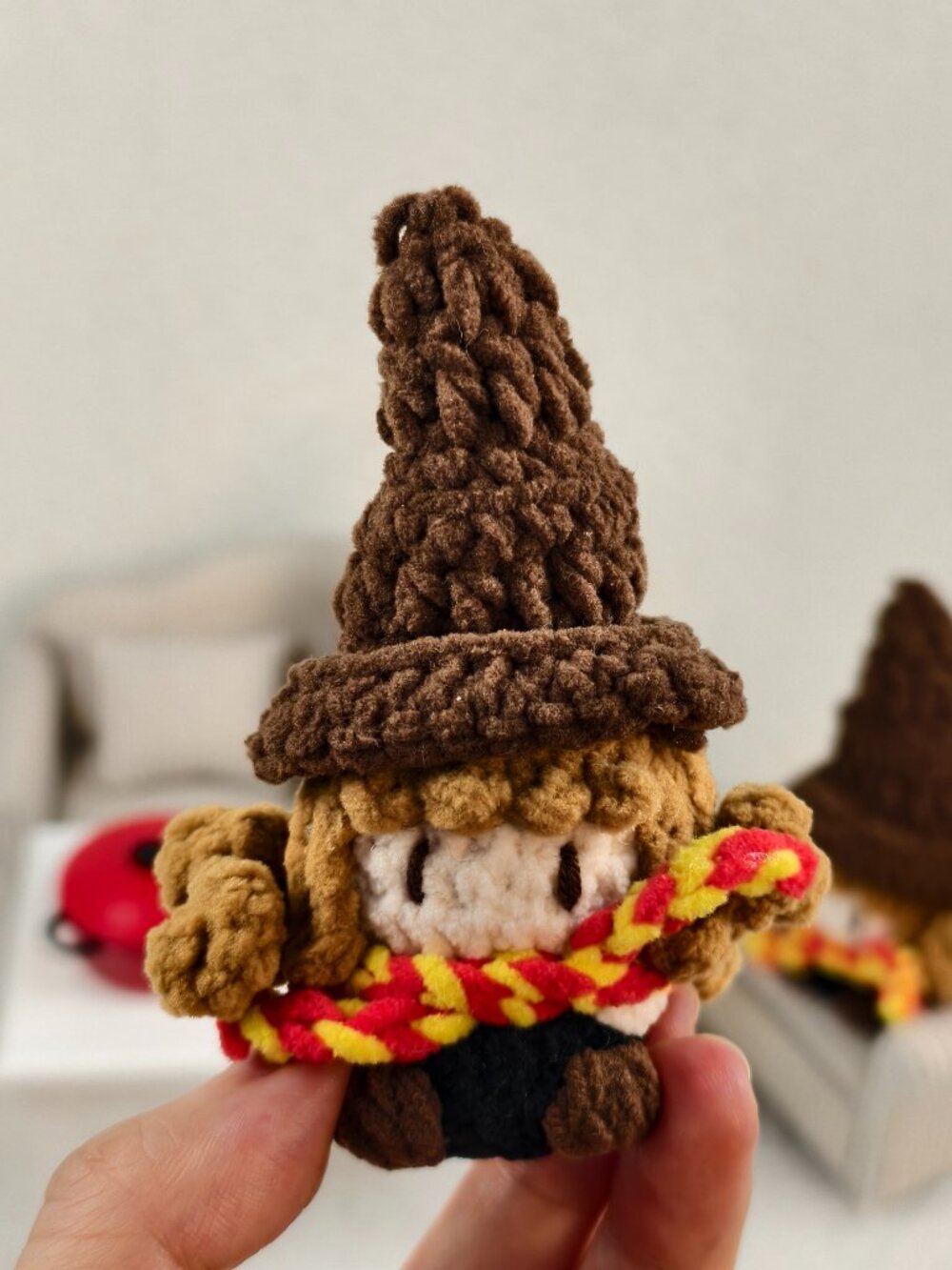 Handmade Amigurumi Crochet Hermione Granger Plushie